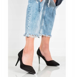 Kylie Tacchi classici in pelle scamosciata nero 2