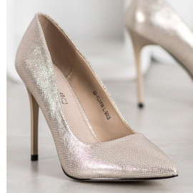 Goodin Tacchi alti alla moda d'oro 1