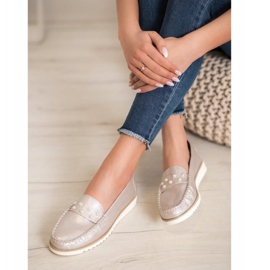 Sergio Leone Mocassini Con Perle d'oro 1