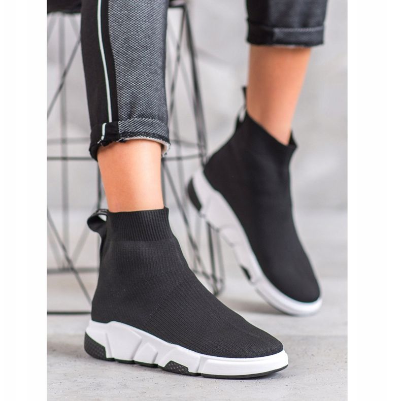 SHELOVET Scarpe slip-on nere nero 1
