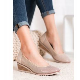 Eleganti ballerine VINCEZA beige marrone 1