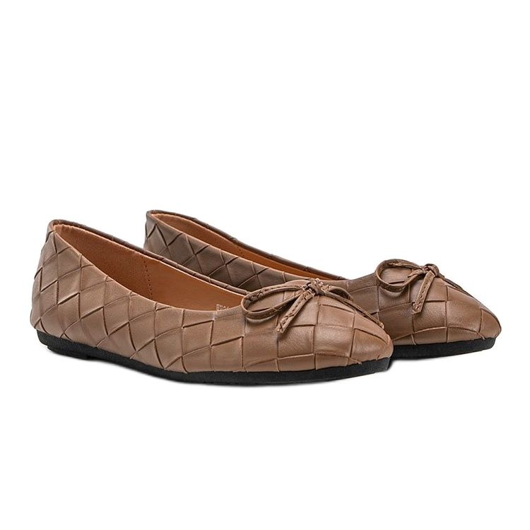 Ballerine Kaiden intrecciate beige 1