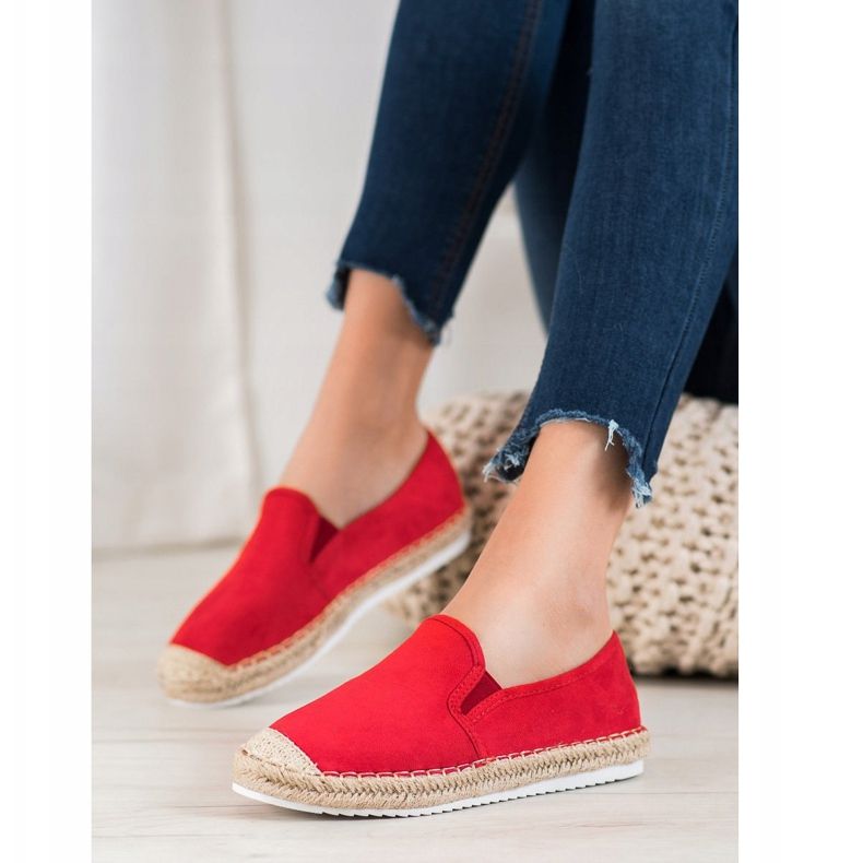 Goodin Espadrillas in camoscio rosso 1