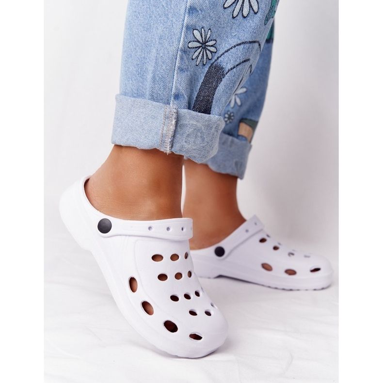 Flameshoes Pantofole in schiuma Eva bianca da donna bianco 2