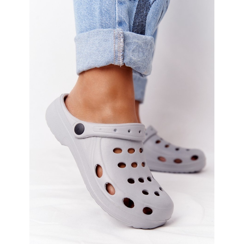 Flameshoes Pantofole Eva in schiuma grigia da donna grigio 1