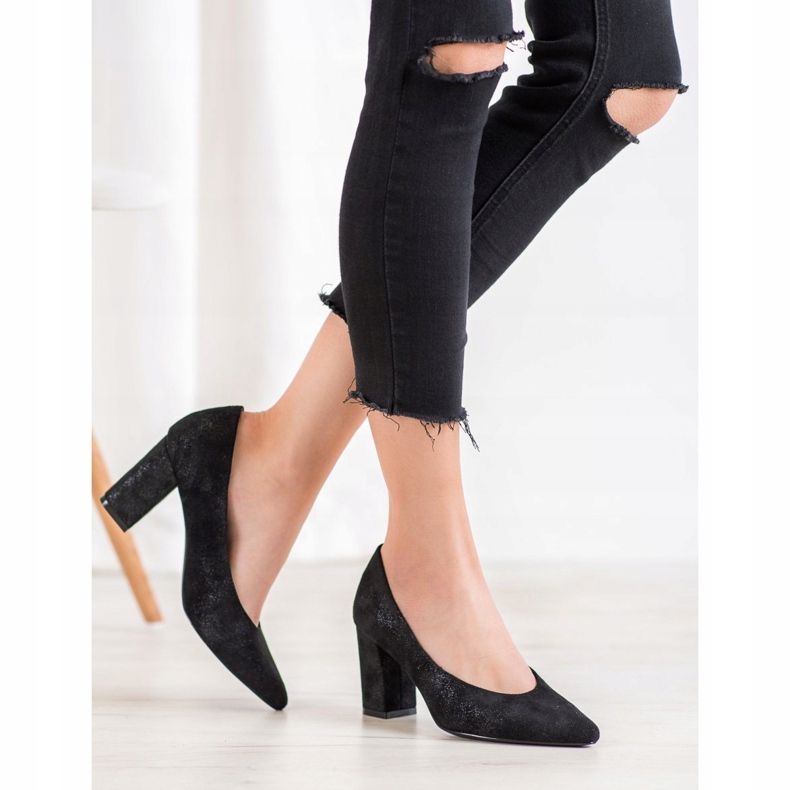 W. Potocki Décolleté Con Glitter nero 2