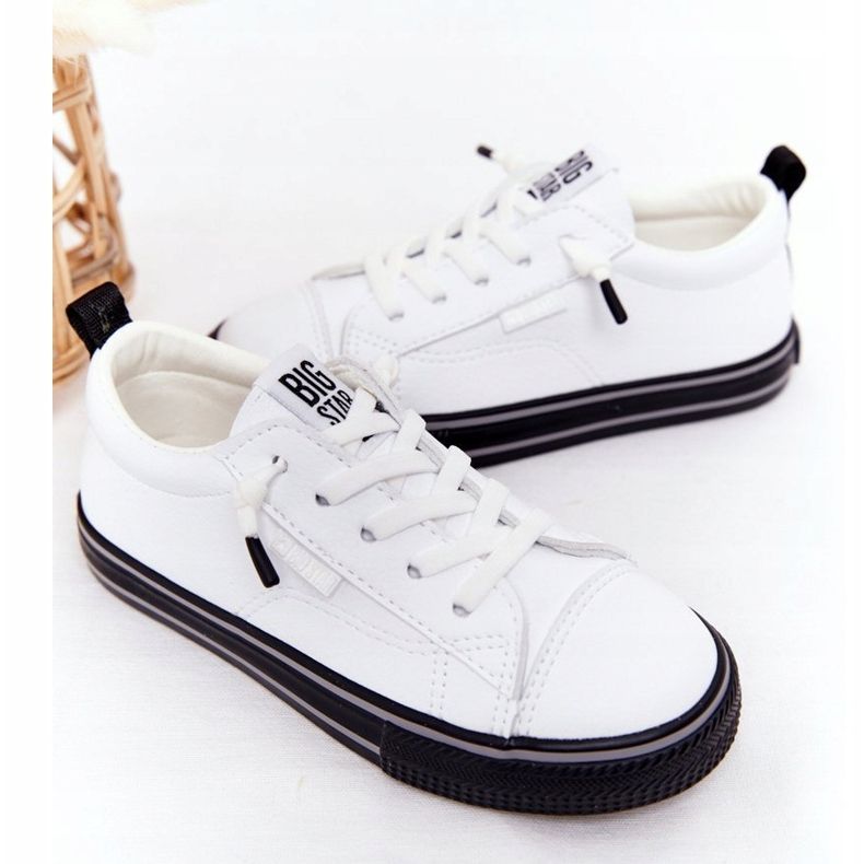 Sneakers Bambino Ecopelle Big Star HH374037 Bianco 1