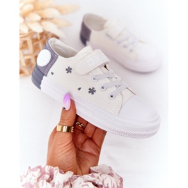 Sneakers Bambini Con Velcro Big Star HH374052 Bianco-Grigio bianca 2