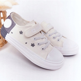 Sneakers Bambini Con Velcro Big Star HH374052 Bianco-Grigio bianca 1