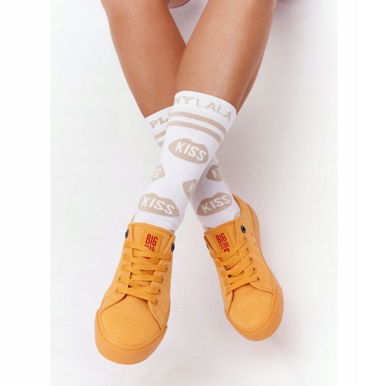 Sneakers da donna Big Star HH274134 Gialle giallo 2