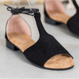 Sandali VINCEZA allacciati nero 1