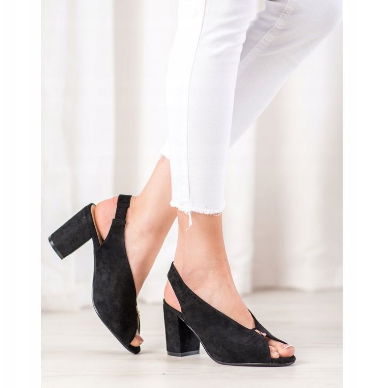 Scarpe eleganti su un palo VINCEZA nero 1