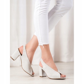 Scarpe eleganti su un palo VINCEZA argento 1