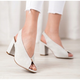 Scarpe eleganti su un palo VINCEZA argento 2