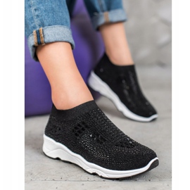 SUPER COOL Scarpe Nere Con Cristalli nero 1