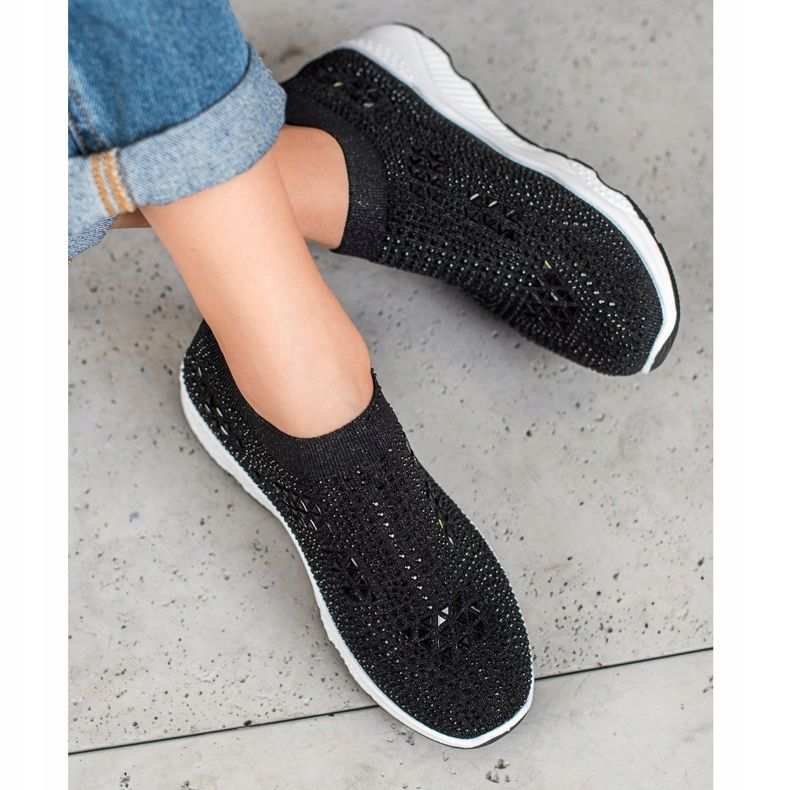 SUPER COOL Scarpe Nere Con Cristalli nero 2