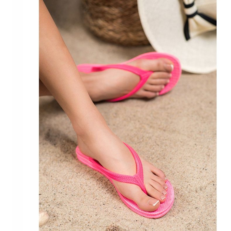 Infradito VINCEZA intrecciato rosa 1