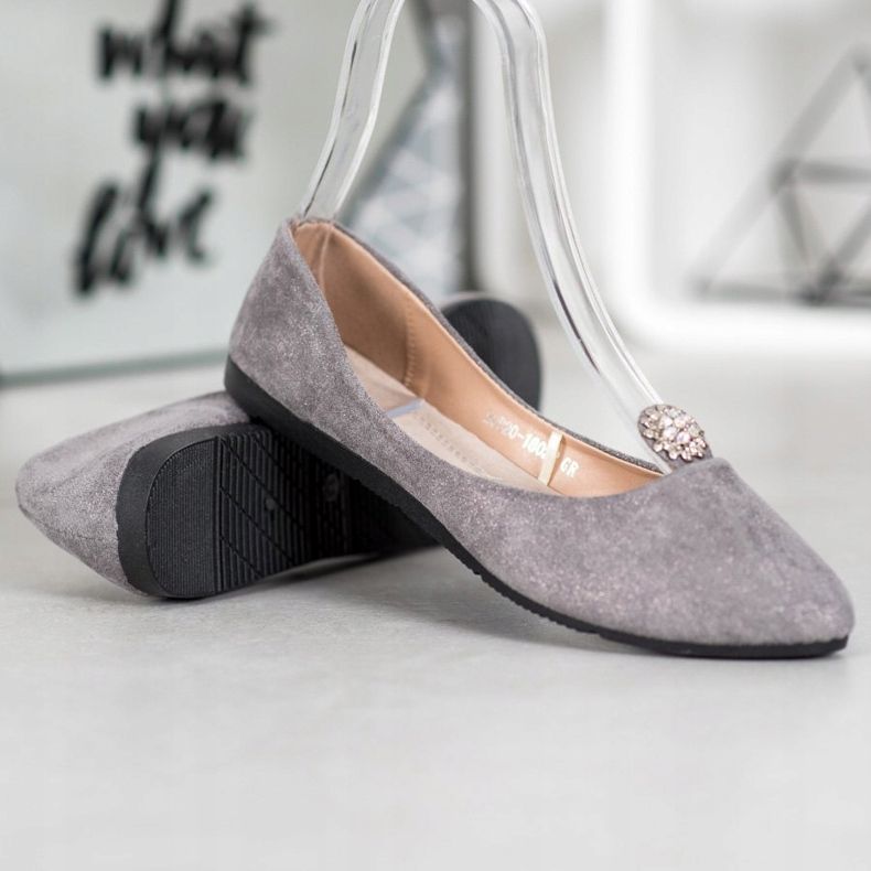 Ballerine Grigie Con Ornamento VINCEZA grigio 1