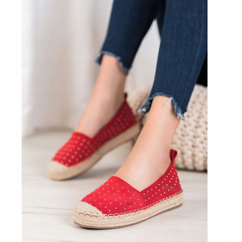 Goodin Espadrillas in camoscio rosso 1