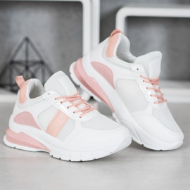 SHELOVET Sneakers alla moda con rete bianco 2