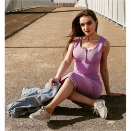 Kylie Scarpe brogue in pelle sulla piattaforma multicolore grigio 1