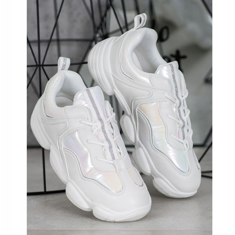 Kylie Scarpe sportive alla moda bianca 1