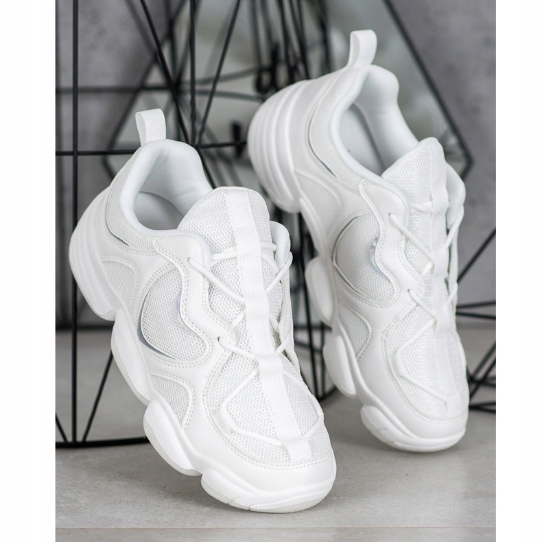 Kylie Scarpe da ginnastica bianche alla moda bianco 1