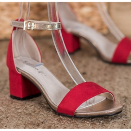 Goodin Sandali eleganti su un bar rosso giallo 2