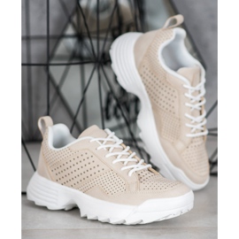 Kylie Sneakers leggere traforate beige 1