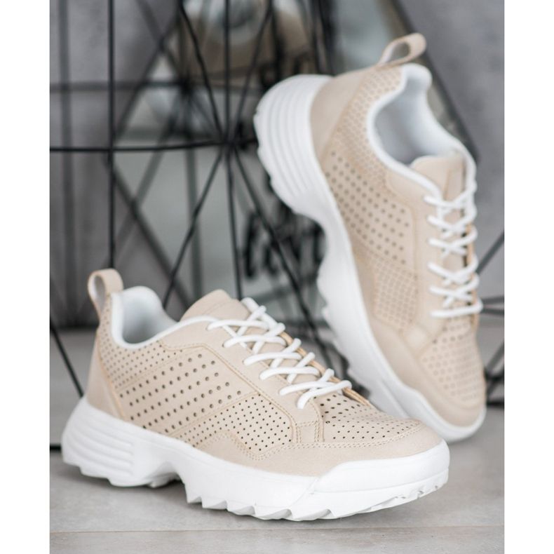 Kylie Sneakers leggere traforate beige 1