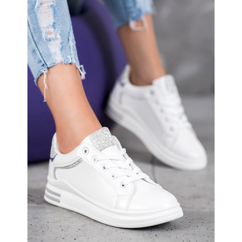 Diamantique Scarpe sportive bianche bianco 1