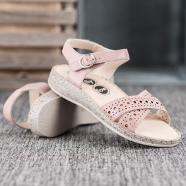 SHELOVET Sandali leggeri sulla piattaforma rosa 2