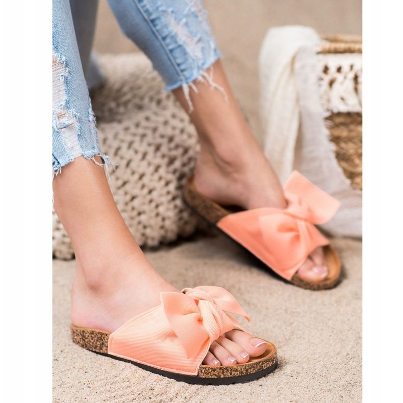 Seastar Pantofole Al Neon Con Fiocco arancia 1