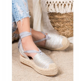 Seastar Sandali espadrillas allacciati grigio 2