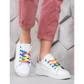 SHELOVET Scarpe sportive alla moda bianca 1