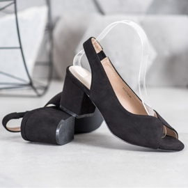 Filippo Sandali casual con tacco alto nero 1