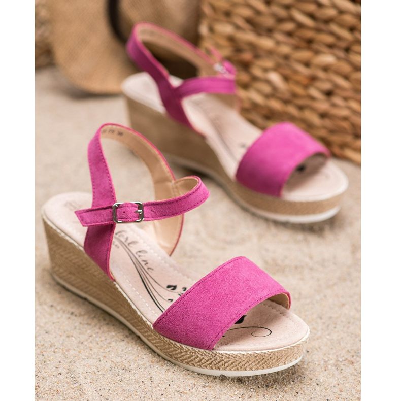 Filippo Sandali in pelle casual rosa 1