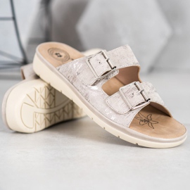 Evento Comode pantofole in ecopelle grigio 2