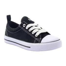 American Club Sneakers nere American LH20 nere bianco nero 4