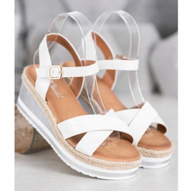 Weide Zeppe Bianche Con Ecopelle bianco 1