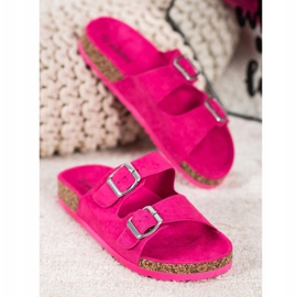Evento Pantofole Casual Con Fibbia rosa 1