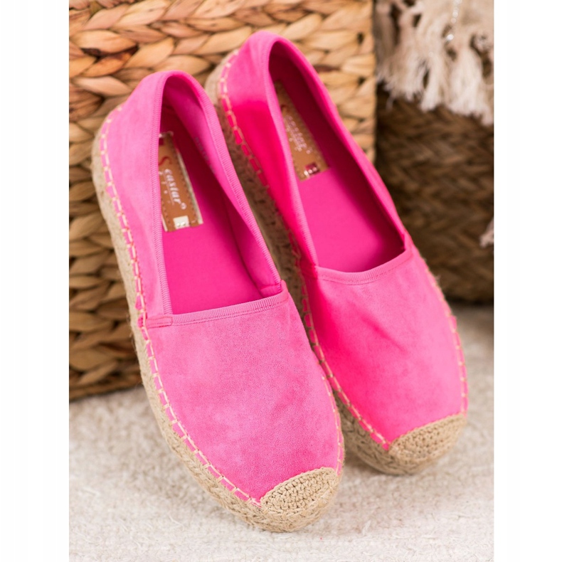 Seastar Espadrillas in pelle scamosciata rosa 1