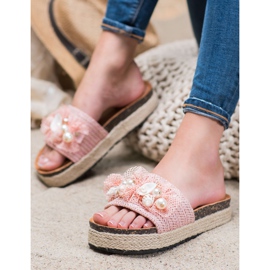 Seastar Pantofole Alla Moda Con Rete rosa 1