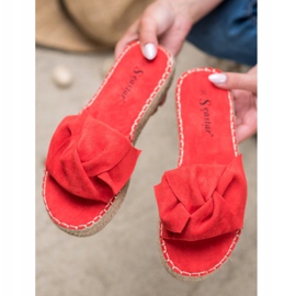 Seastar Espadrillas in camoscio rosso 1