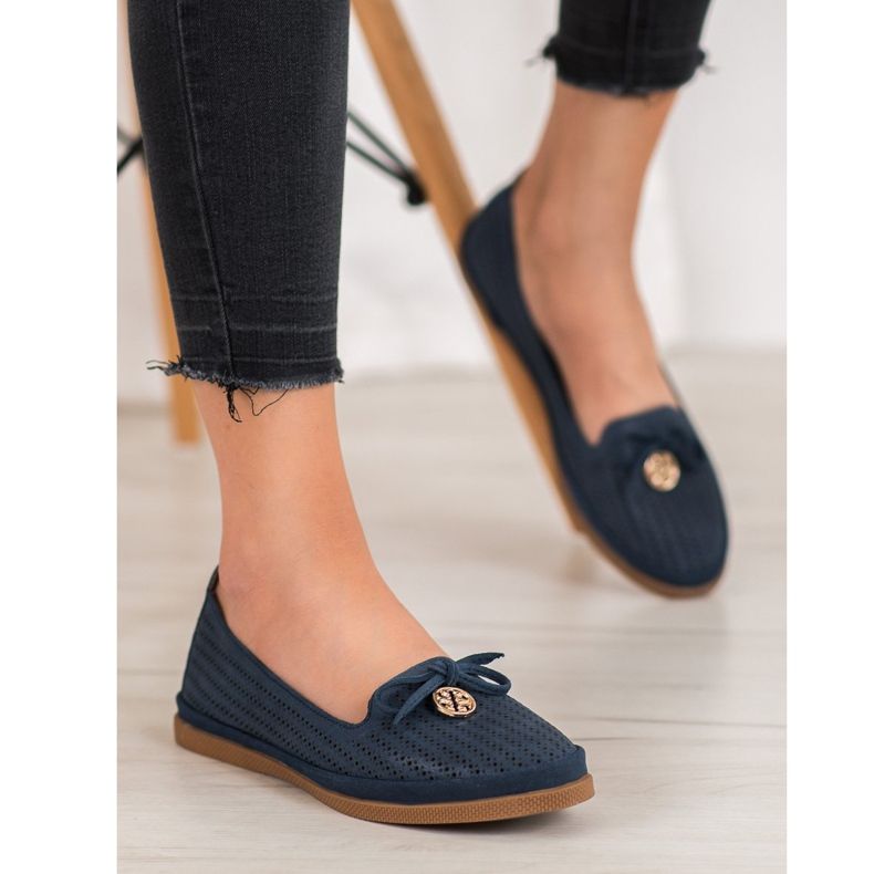 Eleganti ballerine VINCEZA blu navy 1