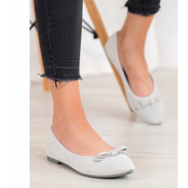 Ballerine VINCEZA in camoscio grigio 2