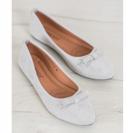 Ballerine VINCEZA in camoscio grigio 1