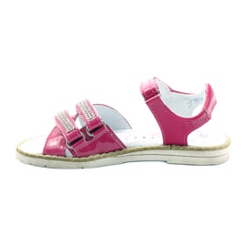 Bartek Sandali in pelle femminile con zirconi 86161 rosa 2