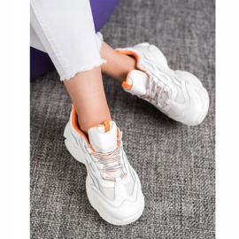 SHELOVET Sneakers con lacci bianco 1