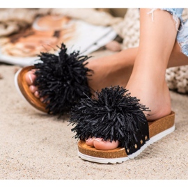 SHELOVET Pantofole nere alla moda nero 1